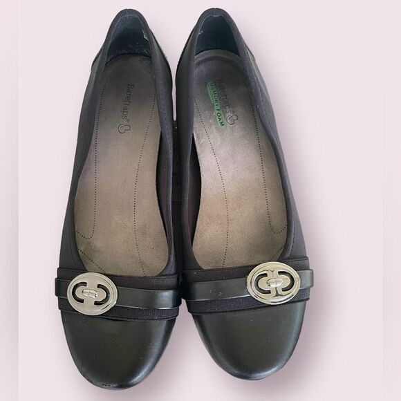 Bare Traps Memory Foam Navy Ballet Flats - Picture 2 of 8